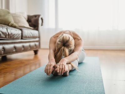 Soft light hitting the yoga mat in the morning.